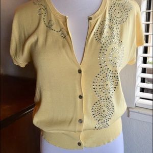 BEBE rhinestone sweater